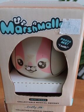 Marshmallows Pets Series Pink & White Musical Squishy Toy